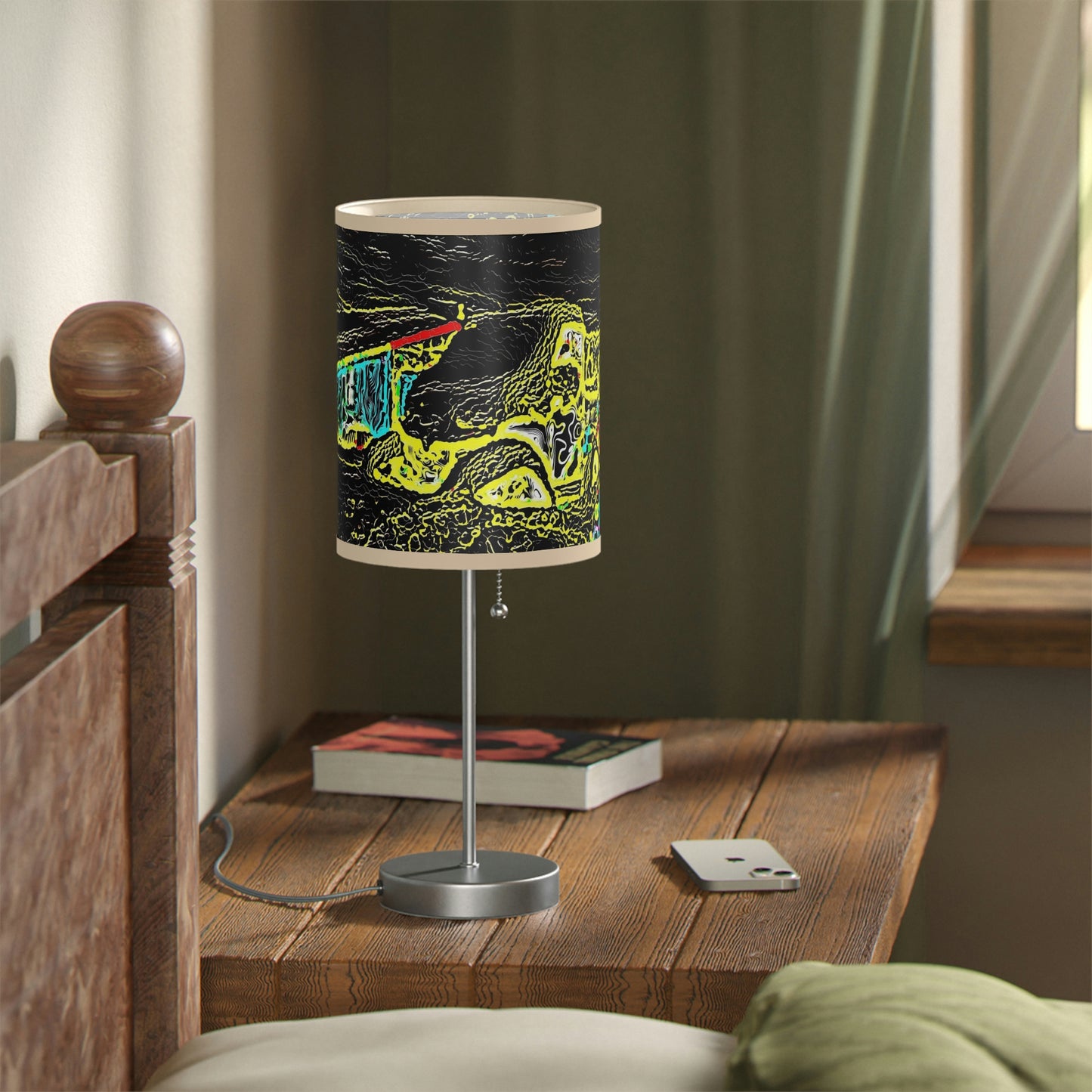 Lamp on a Stand, US|CA plug ... "Snow Vehicle In Snow Storm At-Rest" ... Circa 12Mar23 ... Central Idaho ... 18-Hours Rendering Time: Original Works ...