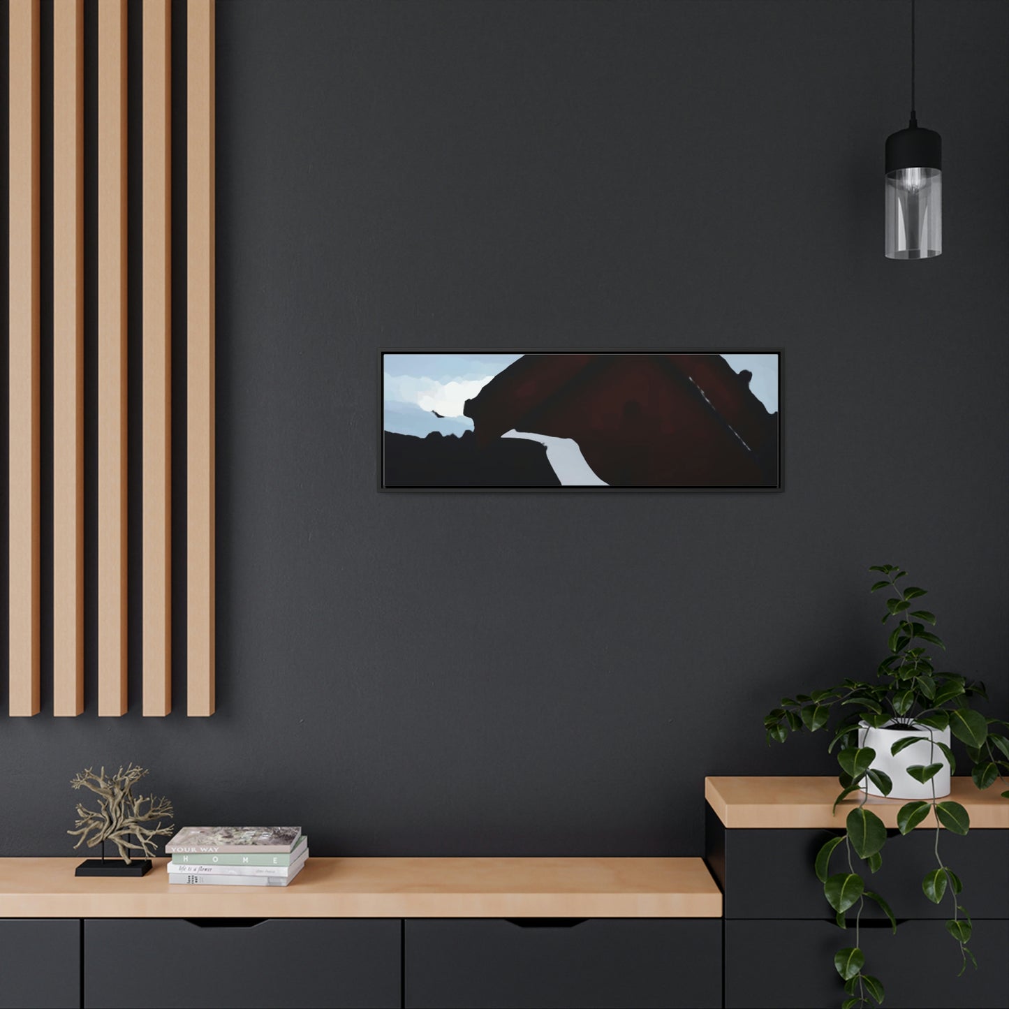 Gallery Canvas Wraps, Horizontal Frame ... After An Intense Snow Storm ... 'Digging Out' ... A Vehicle & Cabin "In The Mountains" ... March 2023 ... Original Works ...