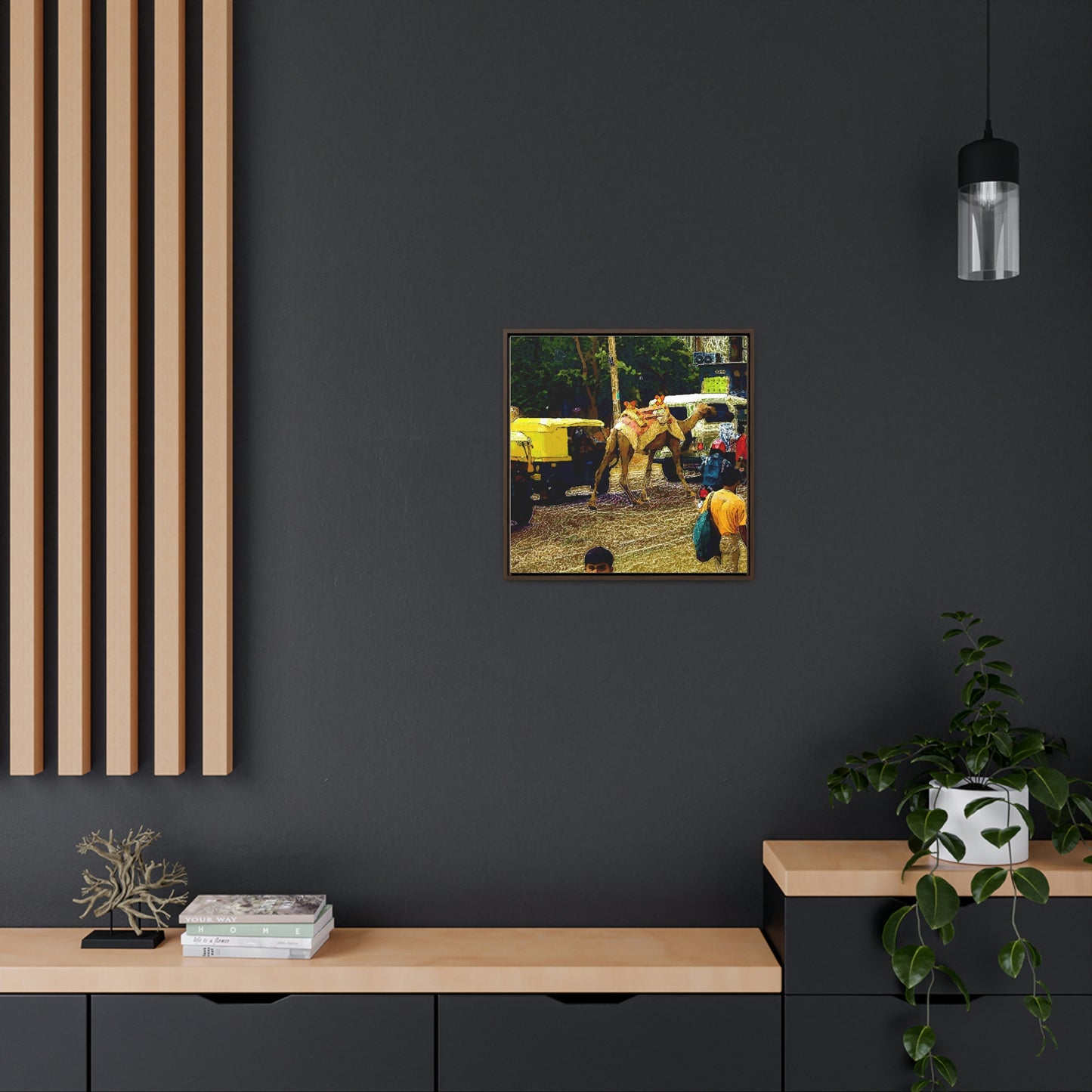 Gallery Canvas Wraps, Square Frame ... "Truckin'-Up-To-Buffalo ... 'Oops - Wrong Country' ... Truckin'-Up-To-New Delll -'E' ... " ... (Delhi, India) ... 5July2007. Original Works ...