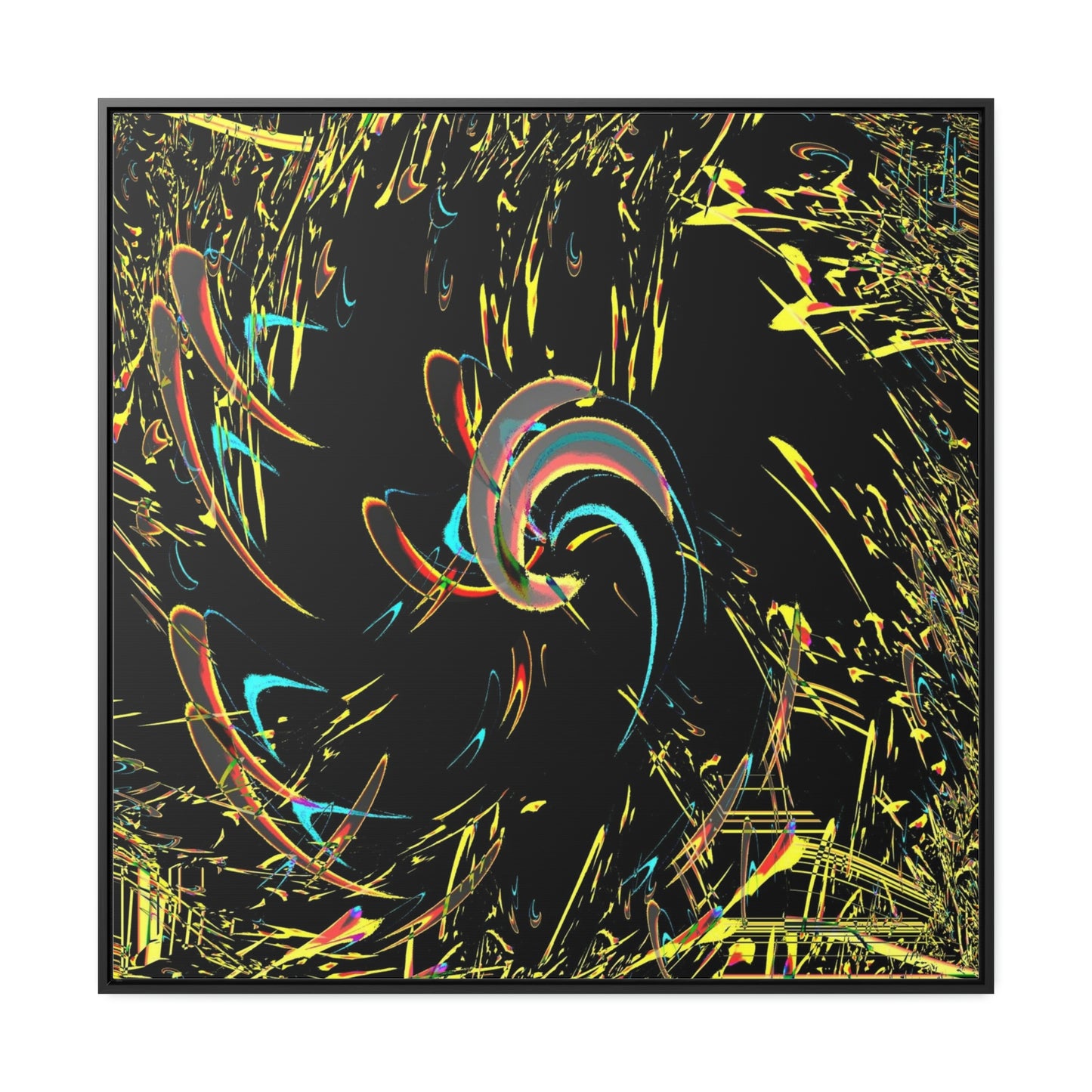 Gallery Canvas Wraps, Square Frame ... "Waning Moon" ... Central Idaho ... October 2022 ... Rendering Time: 22 Hours ... Original Works ...