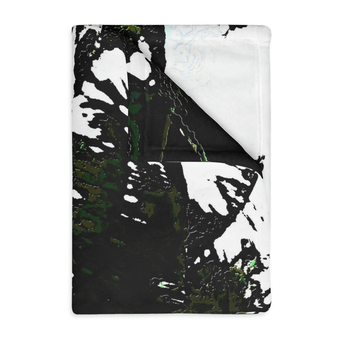 Velveteen Minky Blanket (Two-sided print) ... "A Beautiful Beach Amongst The Palms" ... The Outrigger Waikiki, Honolulu, Oahu ... Original Works ...