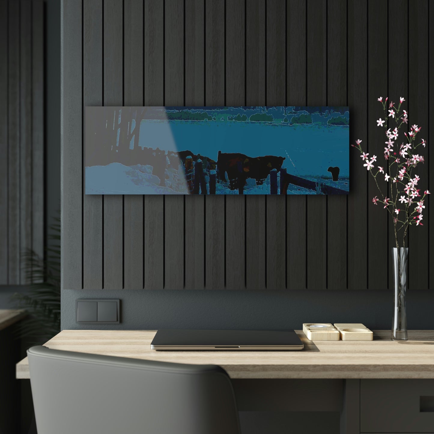 Acrylic Prints ... A Quiet Morning ... "Along The Red River & Nature Preserve Plateau" ... Jan23 ... Original Works ...