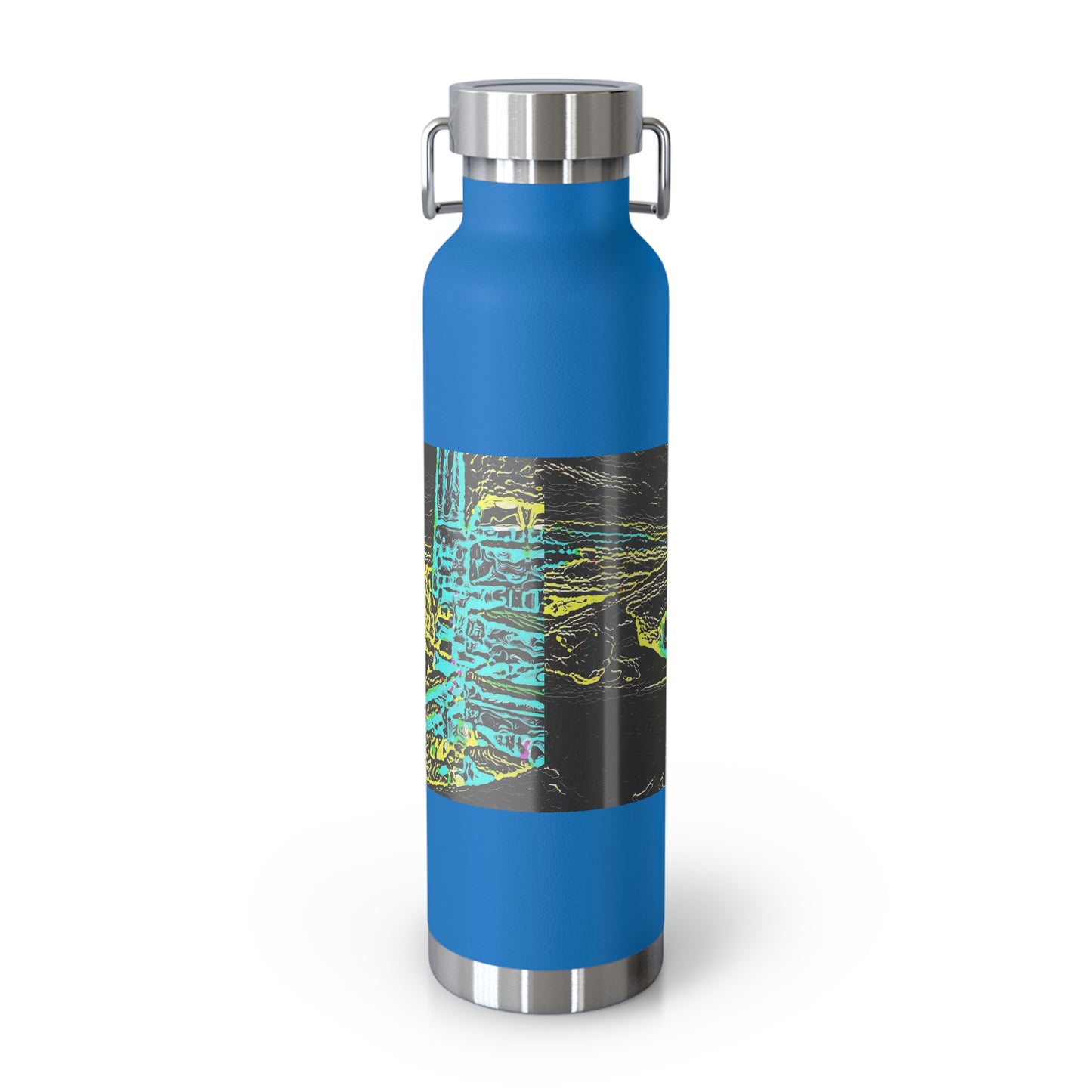 Copper Vacuum Insulated Bottle, 22oz ... "Snow Vehicle In Snow Storm At-Rest" ... Circa 12Mar23 ... Central Idaho ... 18-Hours Rendering Time: Original Works ...