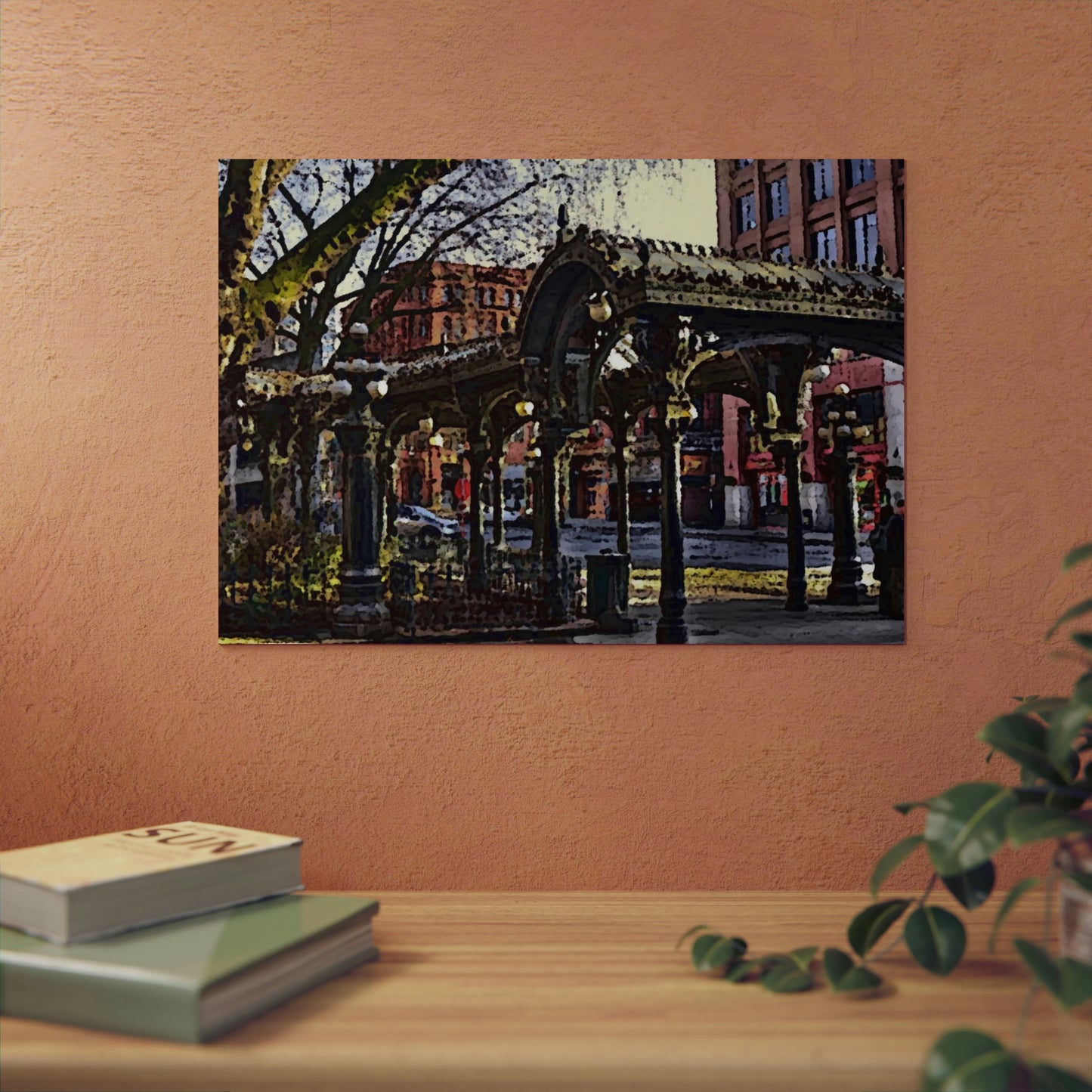 Aluminum Composite Panels ... Pioneer Square, Seattle, Washington: Gazebo, ..."Waiting For The Bus" ... Family Archives ... 2010 ... Original Works ...