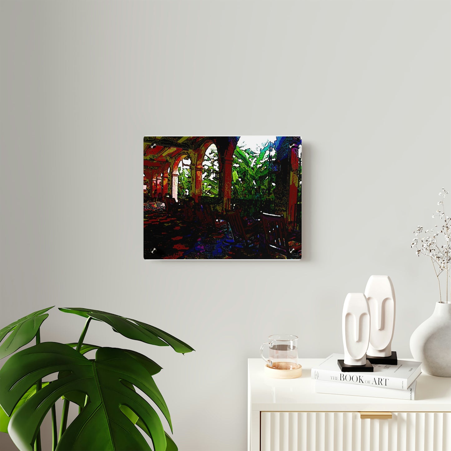 Acrylic Wall Art Panels ... Lanai & Rocking Chairs At: 'The Pink Palace' ... The Royal Hawai'ian ... Honolulu, HI ... '27Oct2014' ... Original Works ...