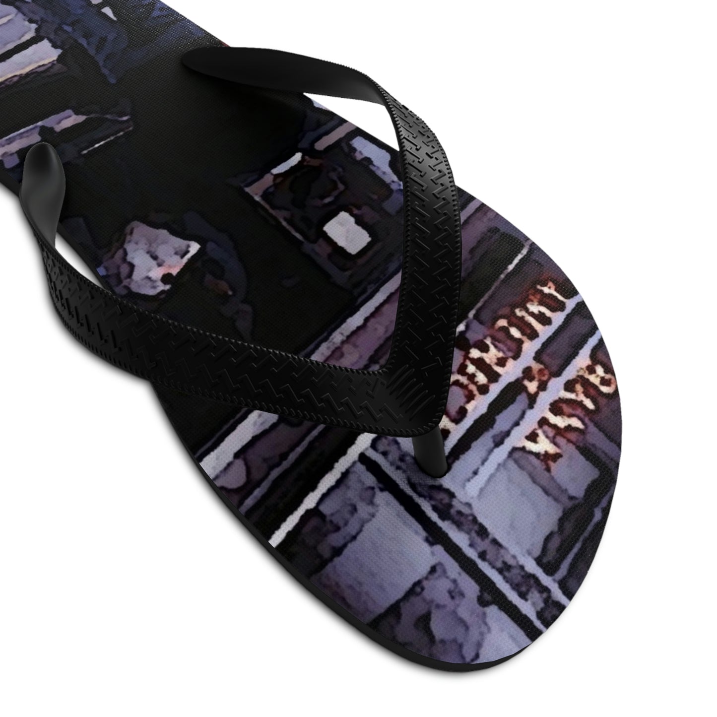 Unisex Flip-Flops ... San Francisco ... 'Rice-A-Roni-A-San Francisco Treat' ... "A Cable Car Classic" ... Family Archives: 1973 ... Original Works ...