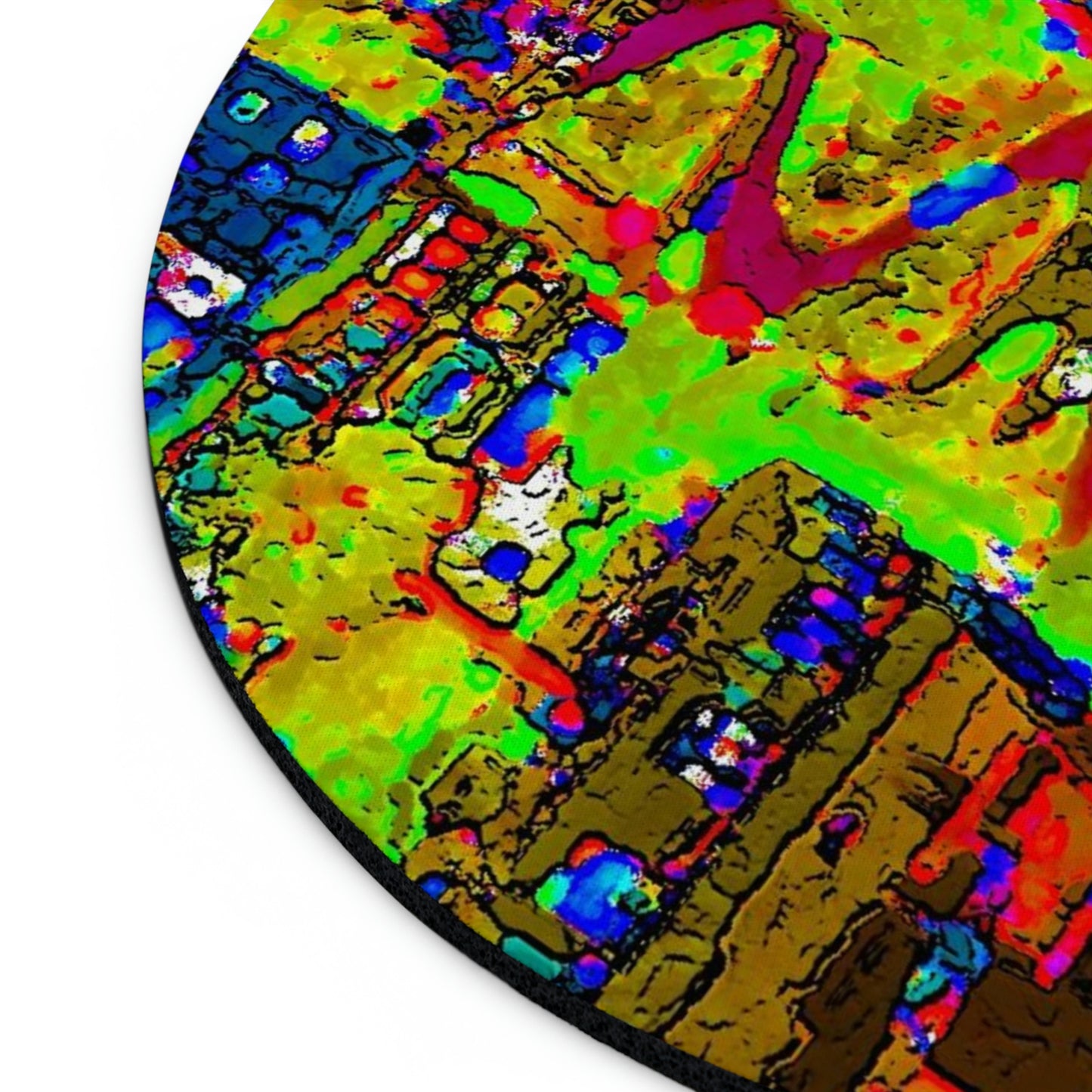 Mouse Pad  ... A Crazy Street ... 'Eight Winding Curve-Switchbacks' ... "Lombard Street, San Francisco, CA' ... Family Archives: 1970's ... Original Works ...