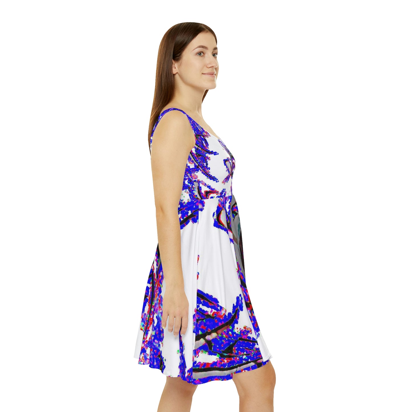 Women's Skater Dress ... "Waning Moon" ... Central Idaho ... October 2022 ... Rendering Time: 22 Hours ... Original Works ...