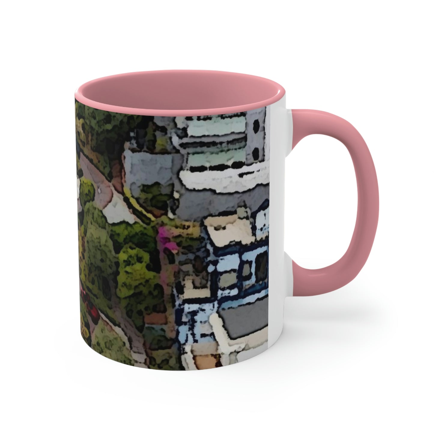 Accent Coffee Mug, 11oz ... A Crazy Street ... 'Eight Winding Curve-Switchbacks' ... "Lombard Street, San Francisco, CA' ... Family Archives: 1970's ... Original Works ...