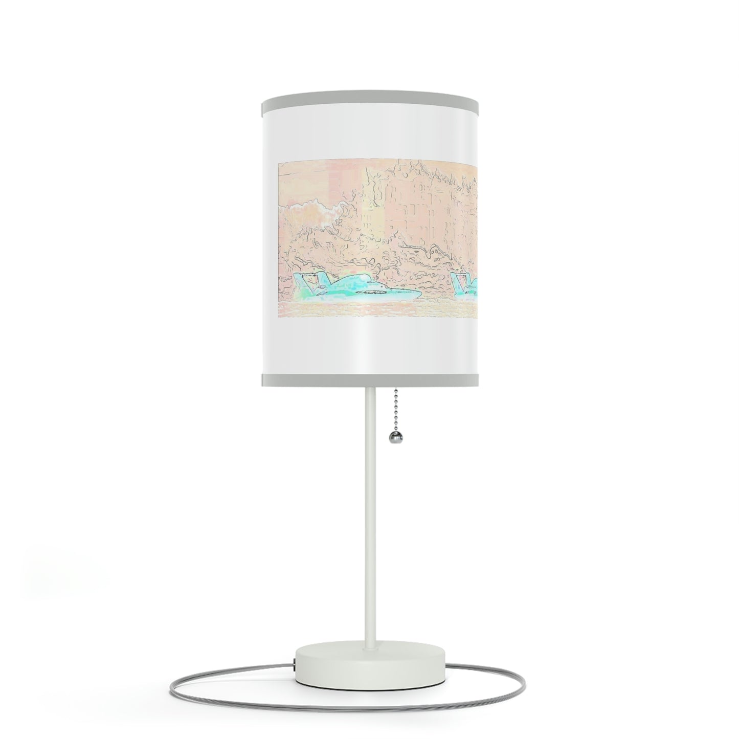 Lamp on a Stand, US|CA plug ... Seattle Columbia Cup On Lake Washington ... "Dave Wilcox Heads For The Win" ... Associate Gift-Photo ... Original Works ...