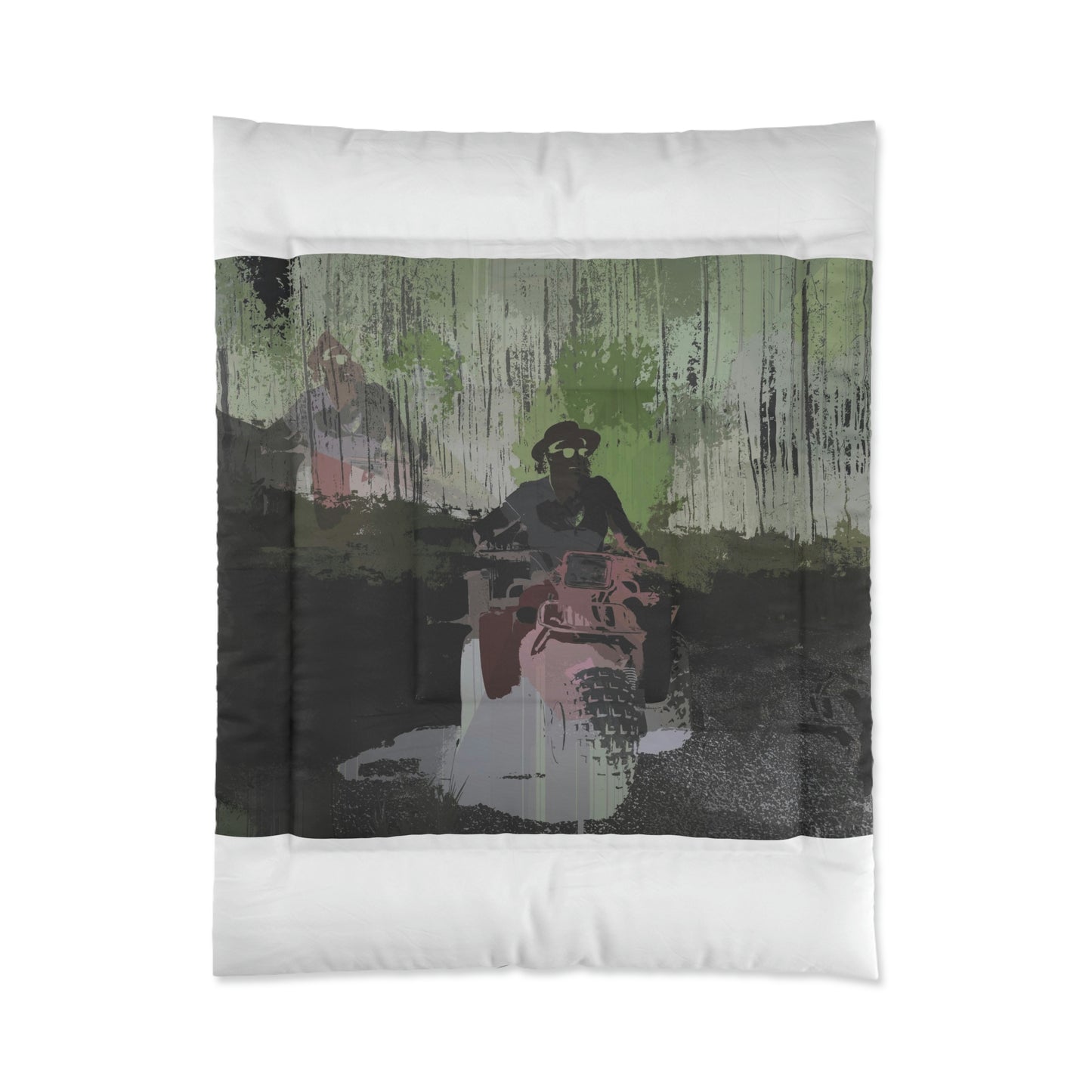 Comforter ... 3-Wheeln' N' Groovin The Mountain Roads ... Central Idaho ... Original Works ...
