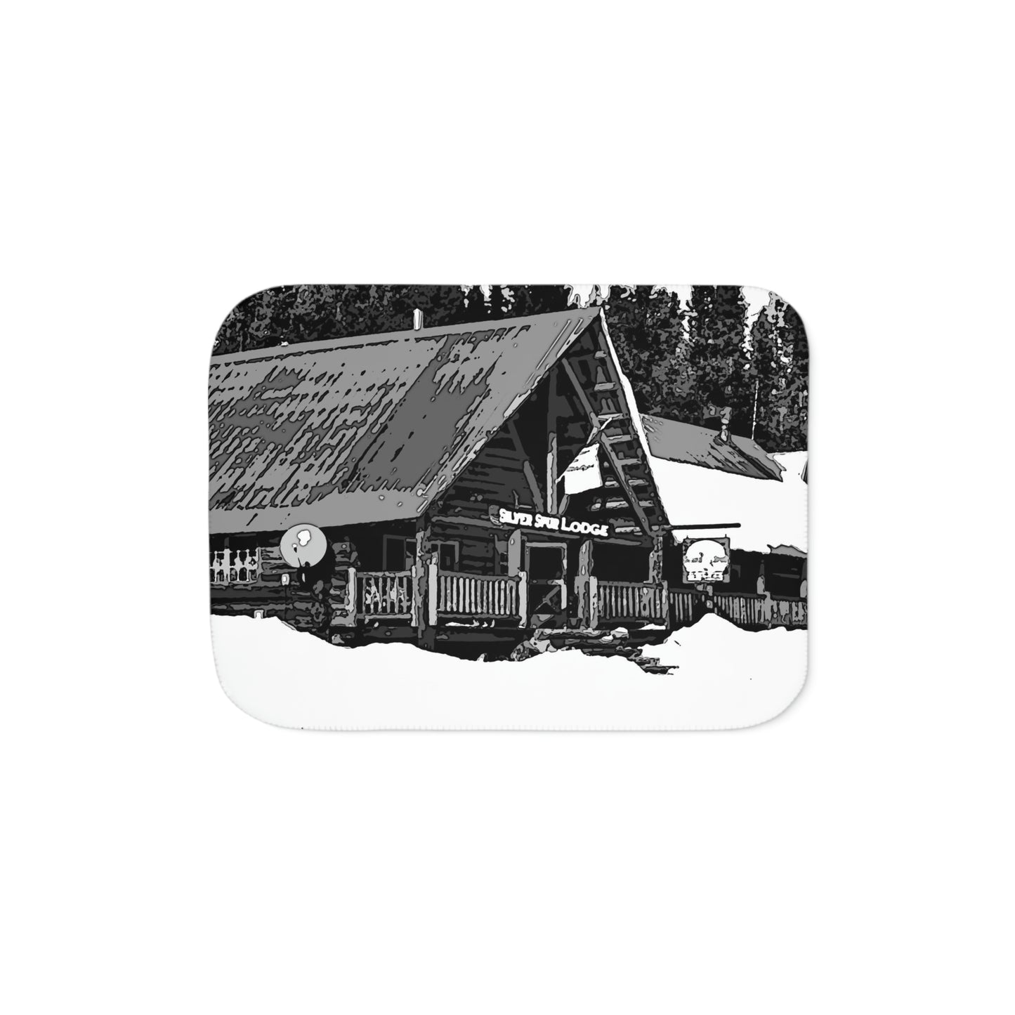Sherpa Blanket ... A Beautiful Lodge & Back-Country Outfitter In A Mountain Town ... 'Dixie, Idaho, November 2022' ... Original Works ...