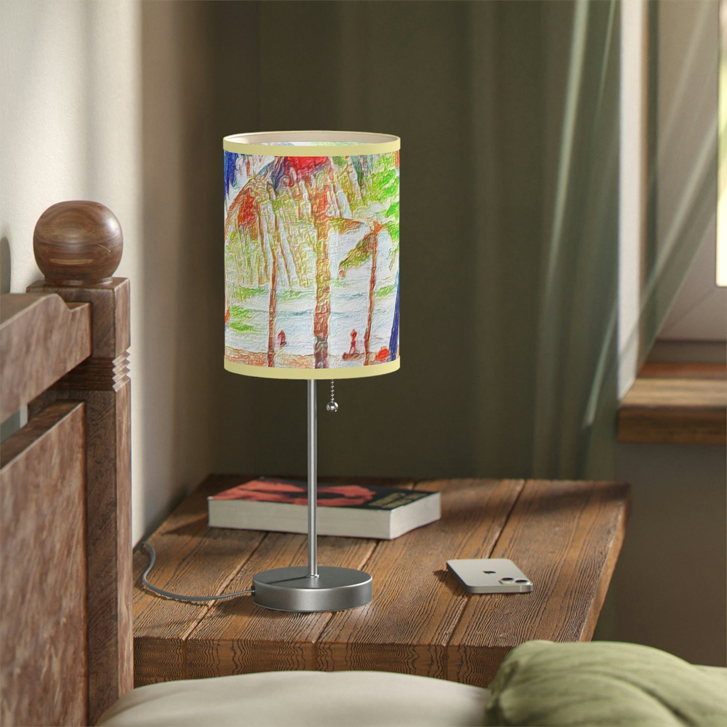 Lamp on a Stand, US|CA plug ... "The Royal Hawai'ian: Waikiki Beach_Beach" ... Honolulu, HI ... Ocotber 2014 (Halloween) ... Original Works ...