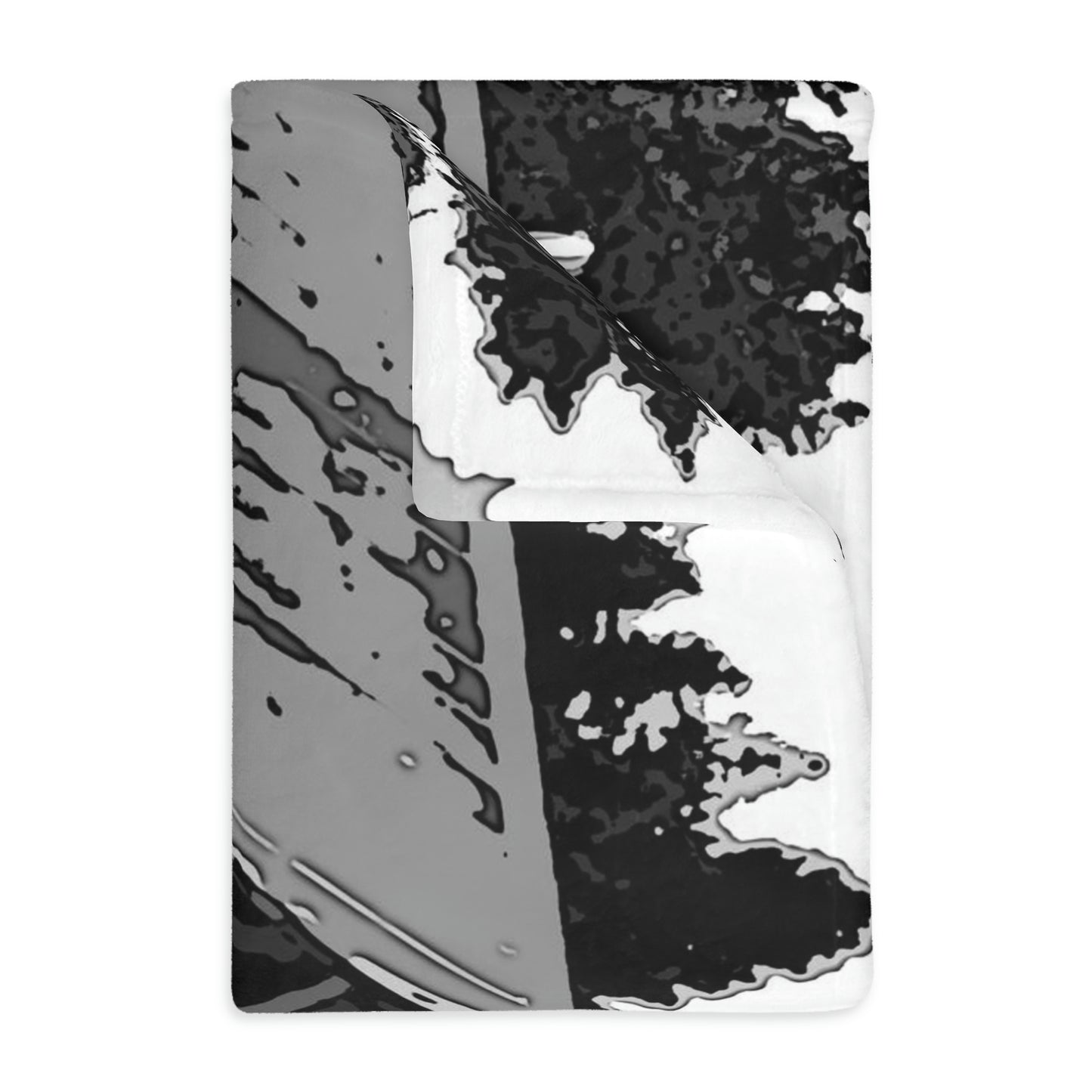 Velveteen Minky Blanket (Two-sided print) ... A Beautiful Lodge & Back-Country Outfitter In A Mountain Town ... 'Dixie, Idaho, November 2022' ... Original Works ...