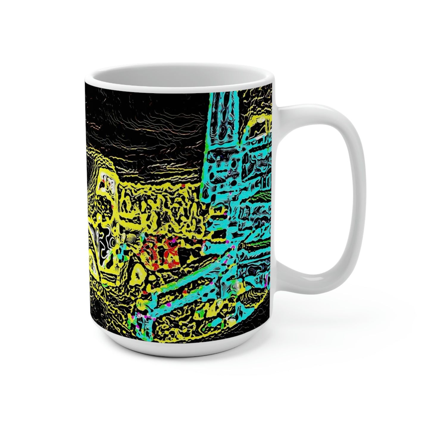 Mug 15oz ... "Snow Vehicle In Snow Storm At-Rest" ... Circa 12Mar23 ... Central Idaho ... 18-Hours Rendering Time: Original Works ...