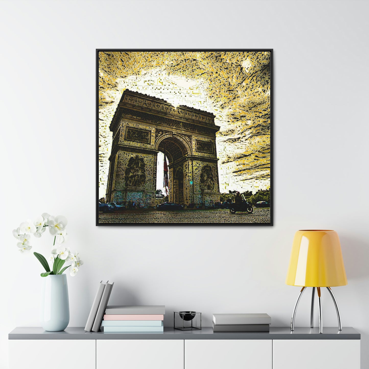Gallery Canvas Wraps, Square Frame ...  L'Arc de Triomphe ... 'Barbara Joan Bonnell-Holt Photo' ... Circa 1972 ... Oringinal Works ...
