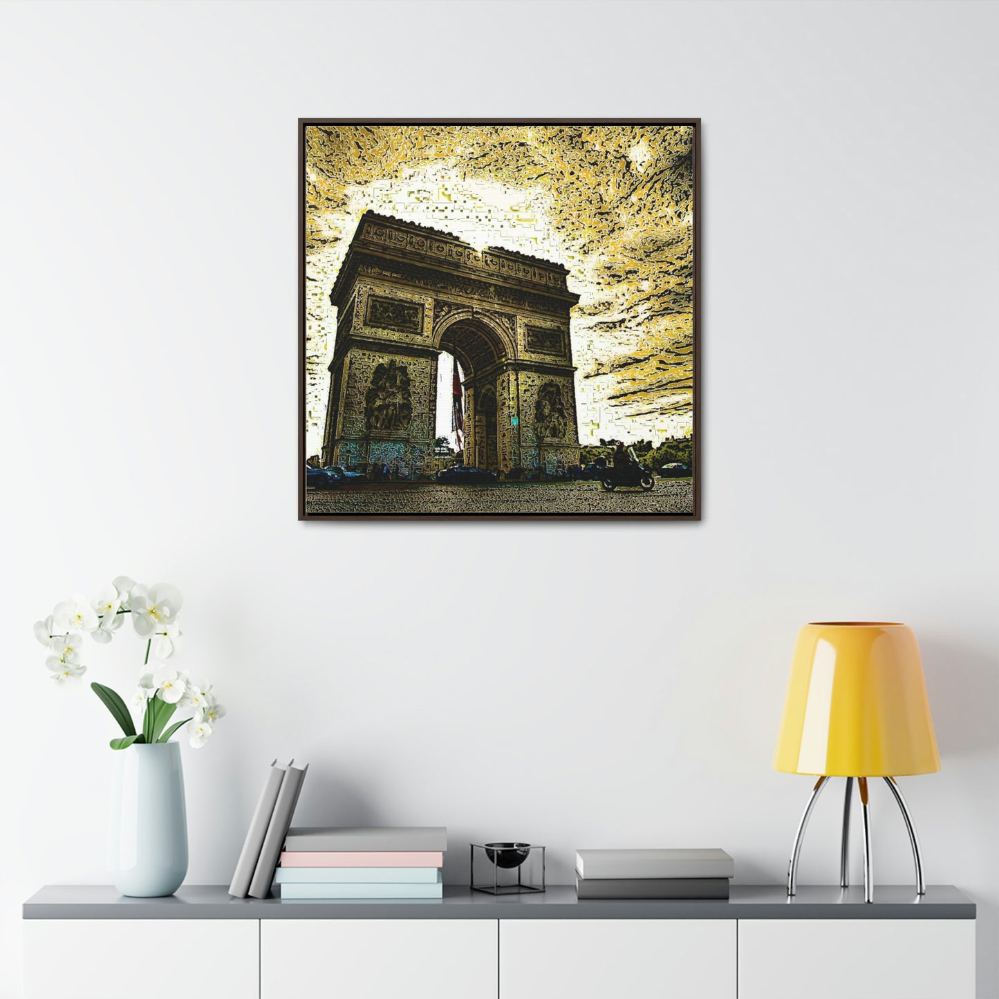 Gallery Canvas Wraps, Square Frame ...  L'Arc de Triomphe ... 'Barbara Joan Bonnell-Holt Photo' ... Circa 1972 ... Oringinal Works ...