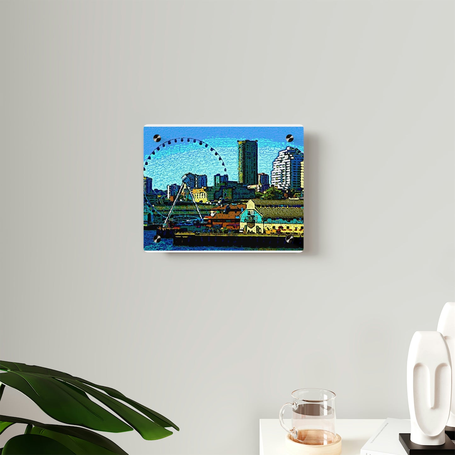 Acrylic Wall Art Panels ... That Classic Wheel ... 'Seattle's Wheel' ... & An Old Classic Waterside Vendors ...  'Family Archives' ... Original Works ...
