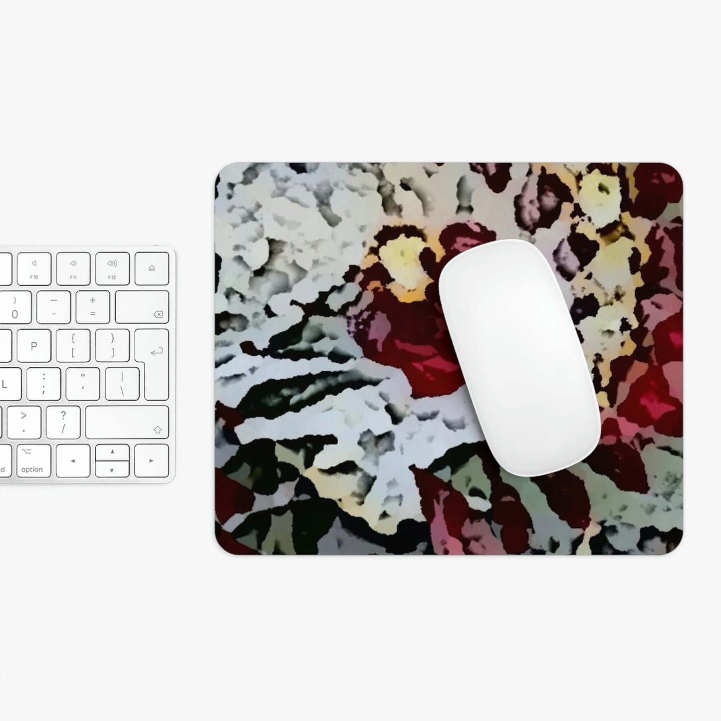 Mouse Pad ... "A Friendly Flower" ... Pointsettia 'Pointing' ... Original Works ... (Supplied Photograph) ...