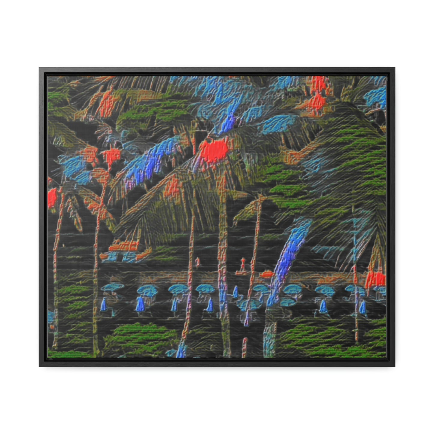 Gallery Canvas Wraps, Horizontal Frame ... "The Royal Hawai'ian: Waikiki Beach_Beach" ... Honolulu, HI ... Ocotber 2014 (Halloween) ... Original Works ...