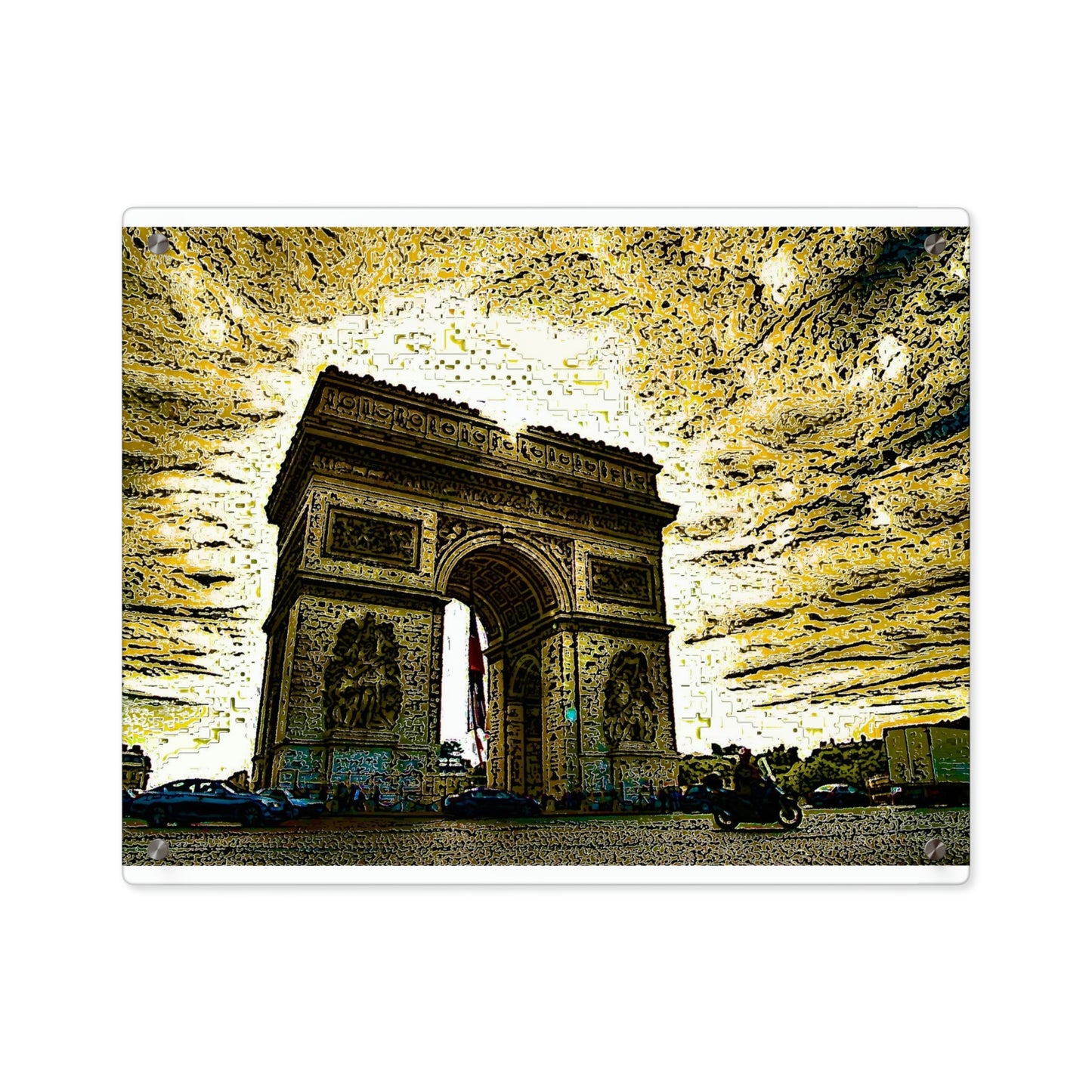 Acrylic Wall Art Panels ...  L'Arc de Triomphe ... 'Barbara Joan Bonnell-Holt Photo' ... Circa 1972 ... Oringinal Works ...