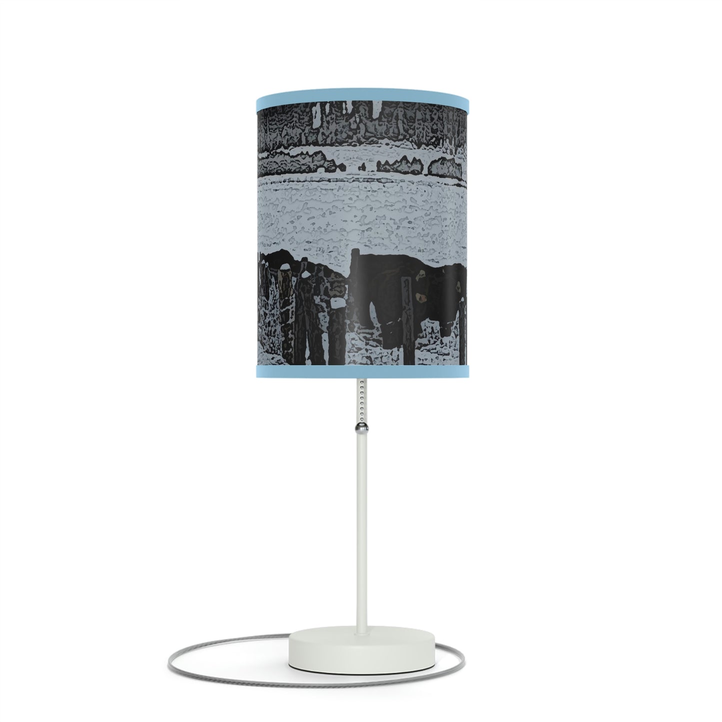 Lamp on a Stand, US|CA plug ... A Quiet Morning ... "Along The Red River & Nature Preserve Plateau" ... Jan23 ... Original Works ...