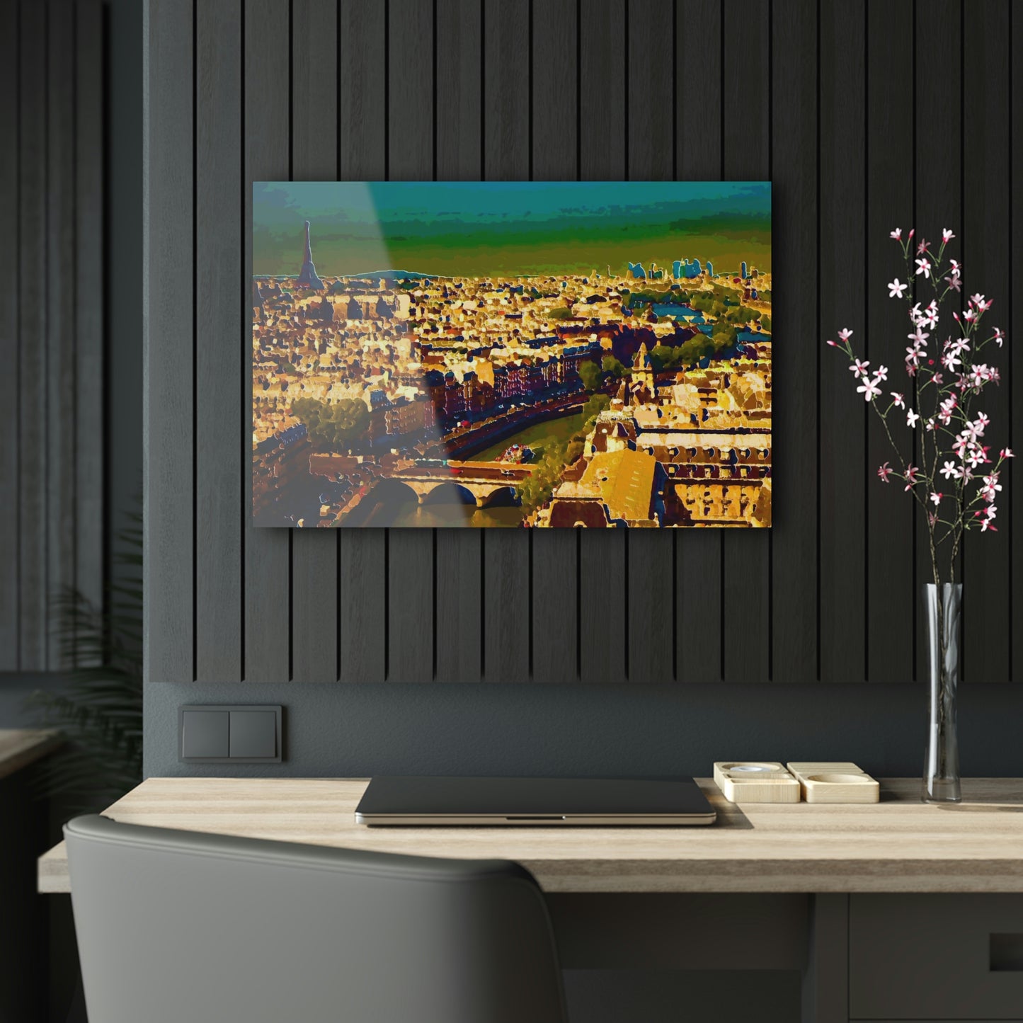 Acrylic Prints ... Au Paris ... "Along The River Seine" ... Barbara Joan Bonnel-Holt: 1972 ... Original Works ...