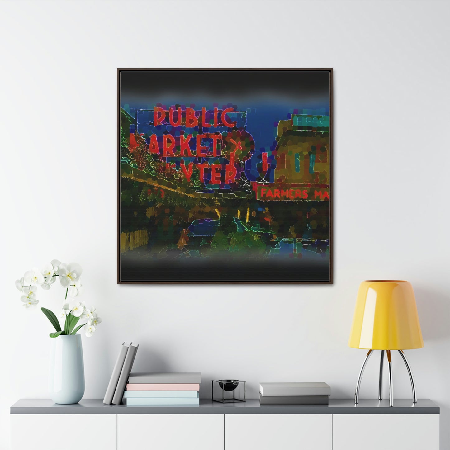 Gallery Canvas Wraps, Square Frame ... PPM: Pike Place Market ... Original Work ... Winter 2022 ...