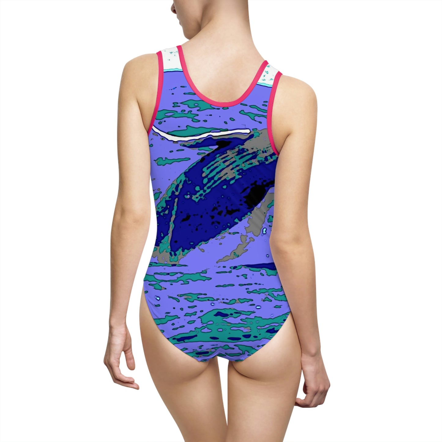 Women's Classic One-Piece Swimsuit ... Baby Humpback Breaching ... Maui, HI: April 2022 ... "Family Archives: KPH" ... Original Works ...