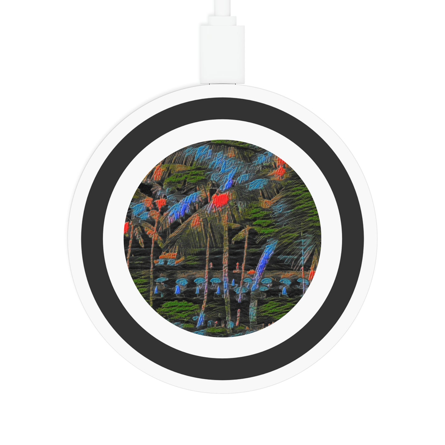 Quake Wireless Charging Pad ... "The Royal Hawai'ian: Waikiki Beach_Beach" ... Honolulu, HI ... October 2014 (Halloween) ... Original Works ...