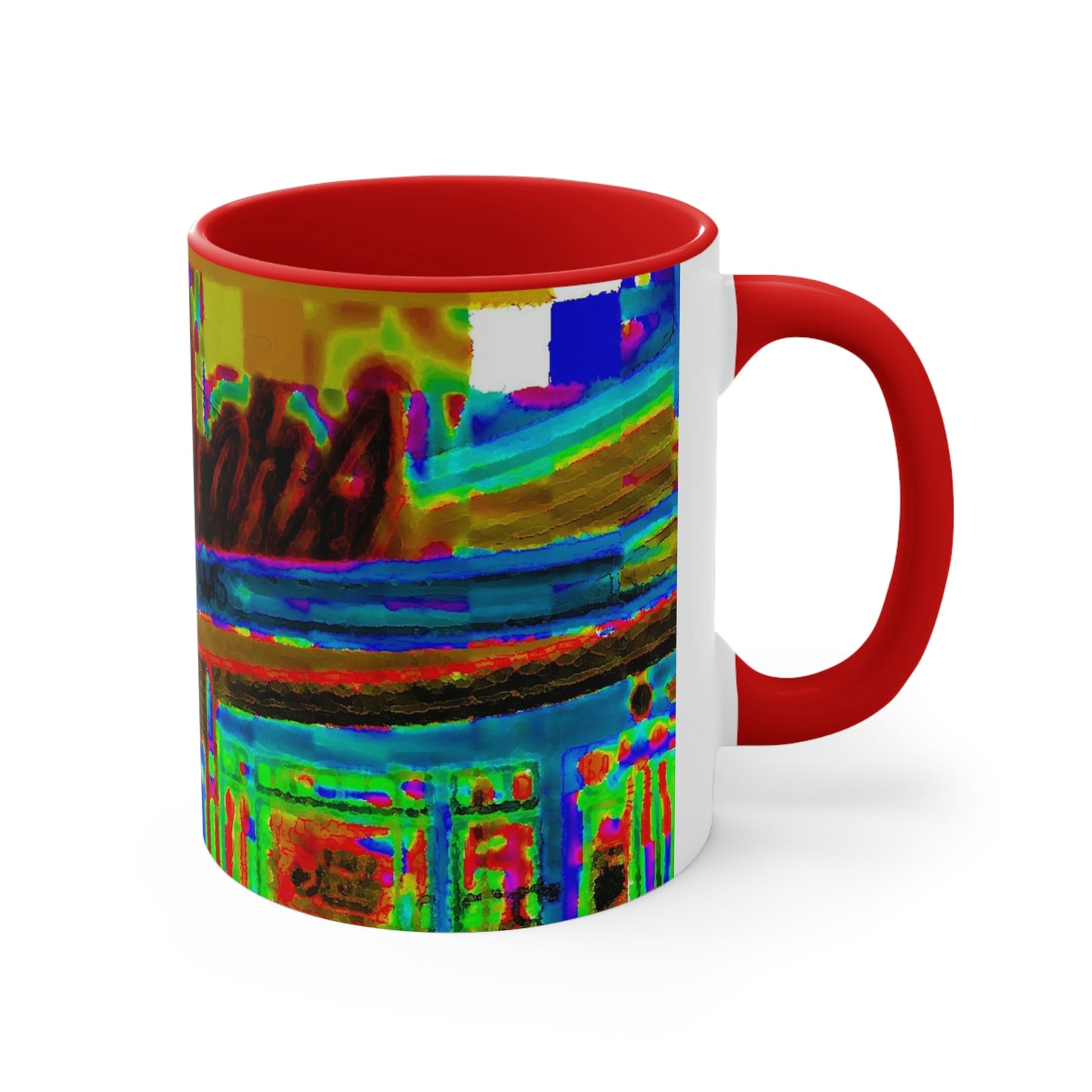Accent Coffee Mug, 11oz ...  In-A-Hurry & Stressed? ... Remember: Keep "Clam" ... Clam_Happy ...  'Ivars: Seattle Waterfront' ... Personal Archives ... Original Works ...