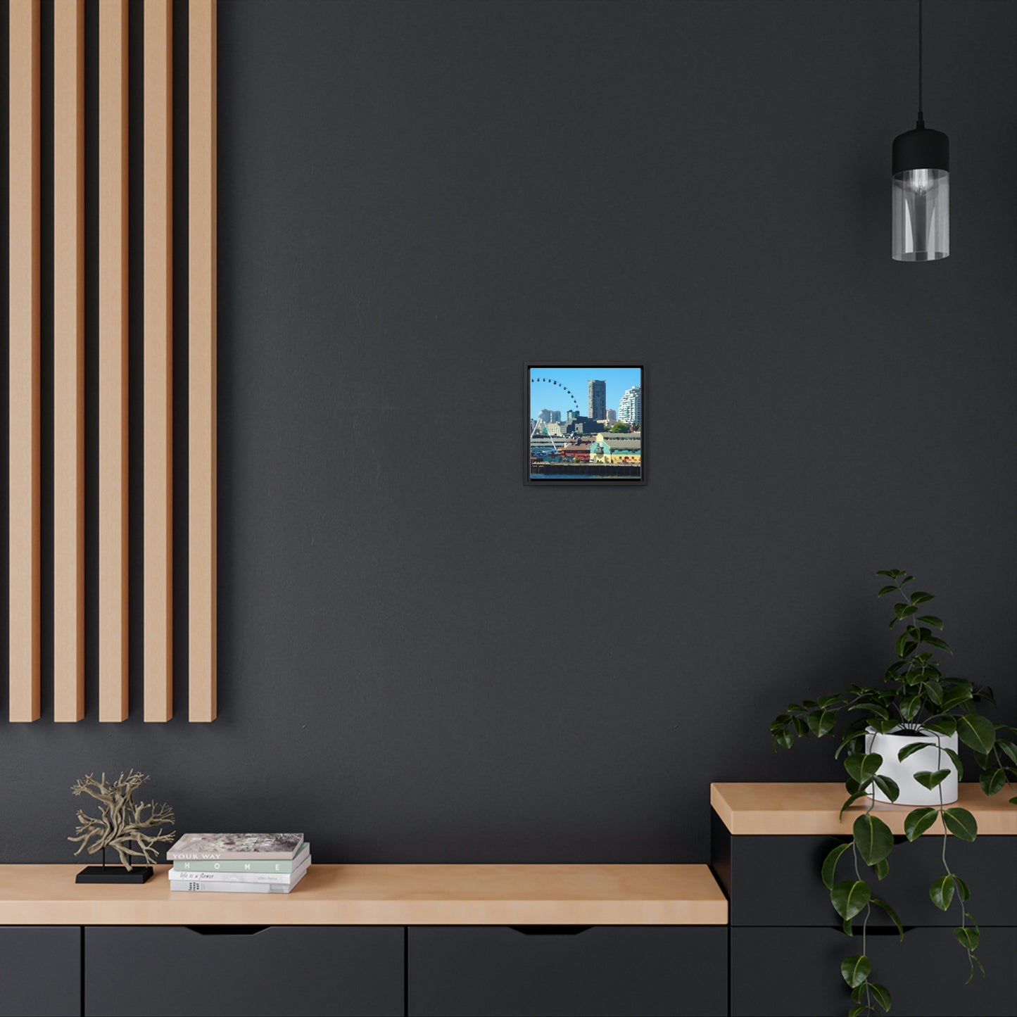 Gallery Canvas Wraps, Square Frame ... That Classic Wheel ... 'Seattle's Wheel' ... & Old Classic Waterside Vendors ...  'Family Archives' ... Original Works ...