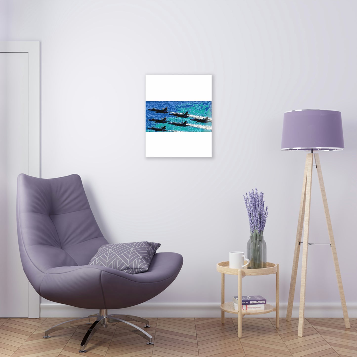 Acrylic Prints ... Seattle Seafair ..."Blue Angels Run Over Lake Washington" ... Circa Mid 1980's ... Dr FJ Holt ... Original Works ...
