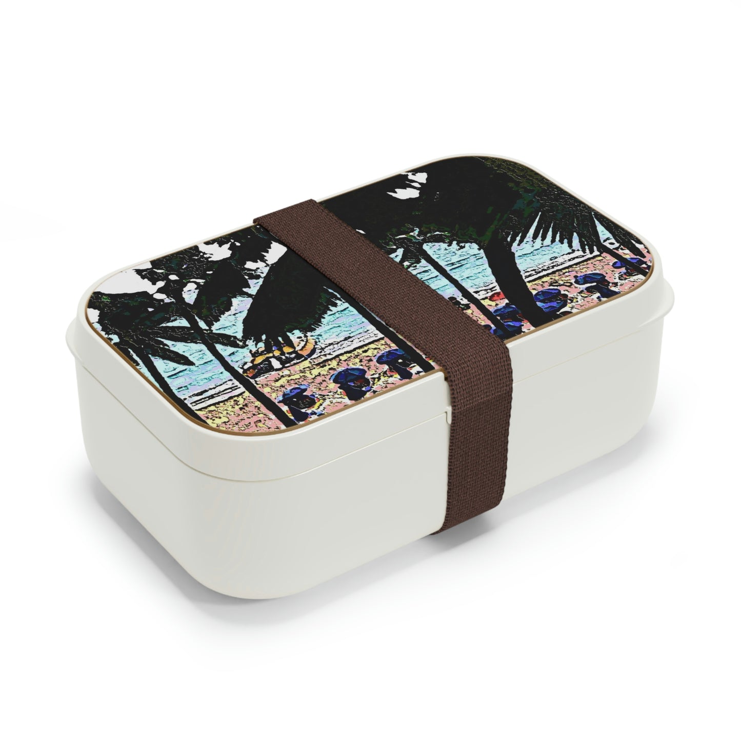 Bento Lunch Box ... "A Beautiful Beach Amongst The Palms" ... The Outrigger Waikiki, Honolulu, Oahu ... Original Works ...