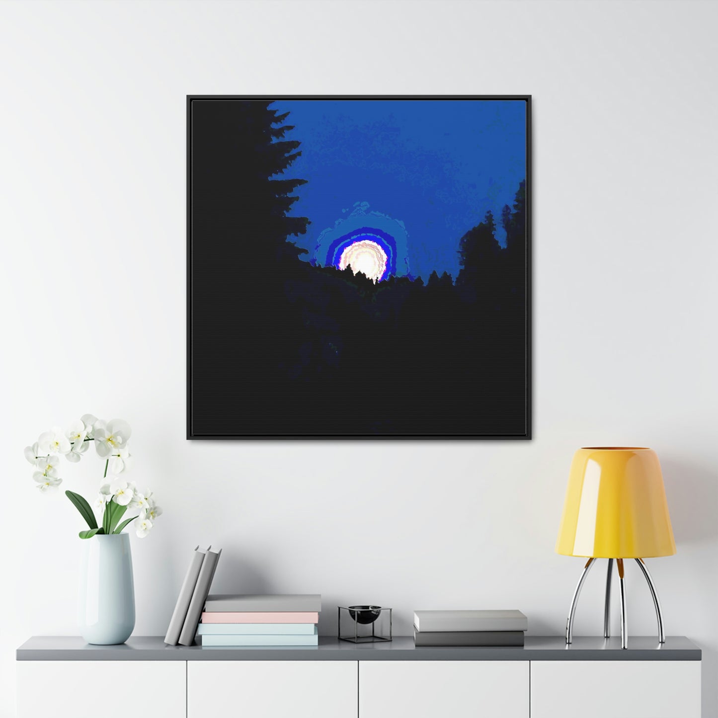 Gallery Canvas Wraps, Square Frame ... "The Road Home" ...' Over The River & Through The Woods To? ...' ... Moonscape Near Elk City, Idaho ... Original Works ... 5Jan23 ...
