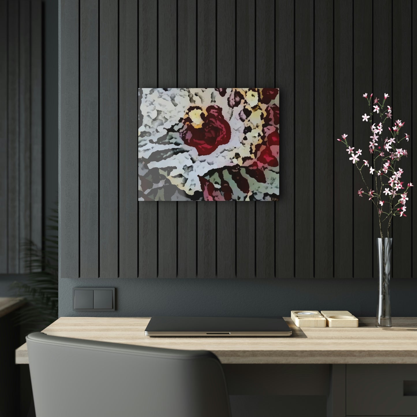 Acrylic Prints ... "A Friendly Flower" ... Pointsettia 'Pointing' ... Original Works ... (Supplied Photograph) ...