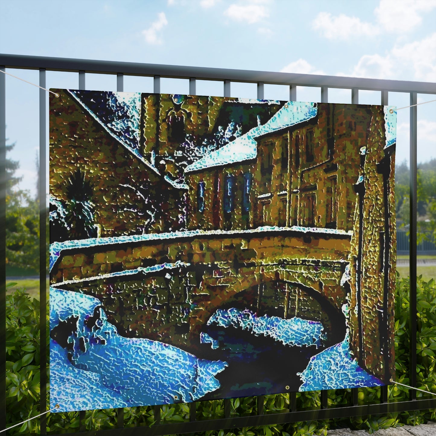 Matte Banner ... Walikng The Streets & Alleys ... 'Strolling The Canals ... '  ... Original Works  ...