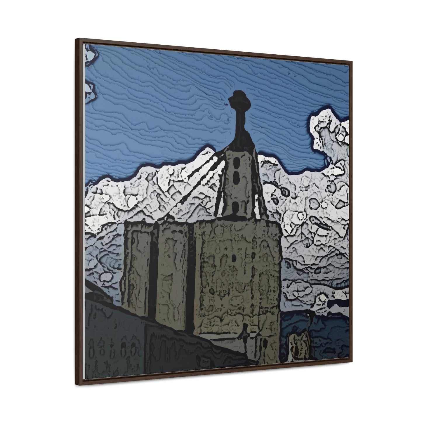 Gallery Canvas Wraps, Square Frame ..."ICP: Idaho County Propane ... 'Production Facilities Grangeville, Idaho' ... "  Original Works: Rendering Time: 10 Hours ...