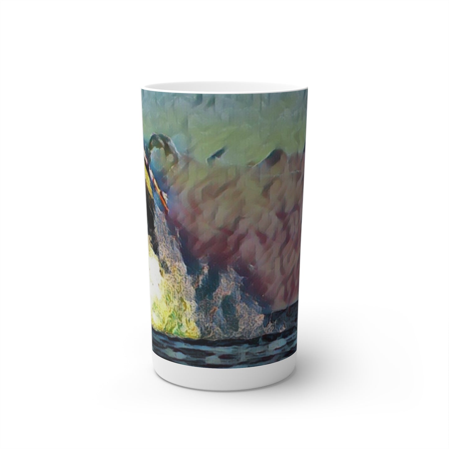 Conical Coffee Mugs (3oz, 8oz, 12oz) ... An Extraordinary Humpback Breach ... 'With Explosive Energy' ... Family Archives (KPH) ... Circa: 21st Century. Maui, HI ... Original Works ...