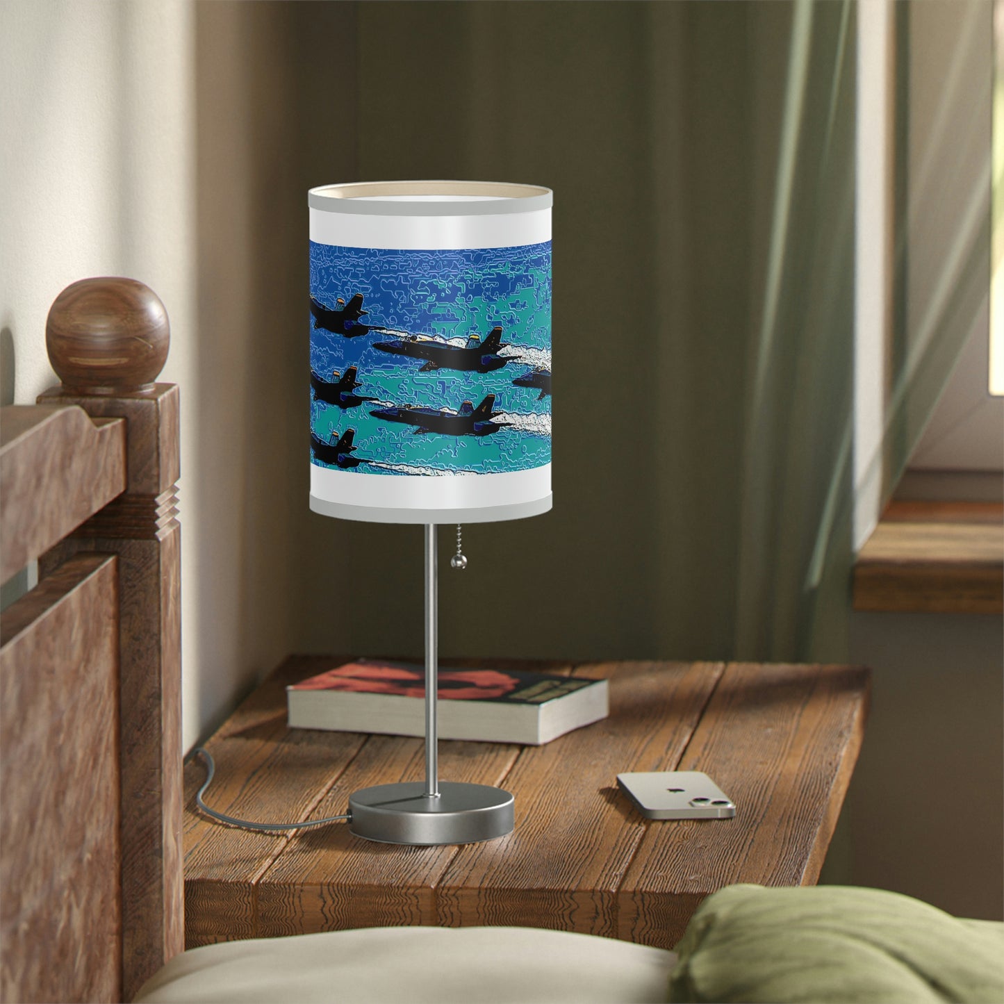 Lamp on a Stand, US|CA plug ... Seattle Seafair ..."Blue Angels Run Over Lake Washington" ... Circa Mid 1980's ... Dr FJ Holt ... Original Works ...