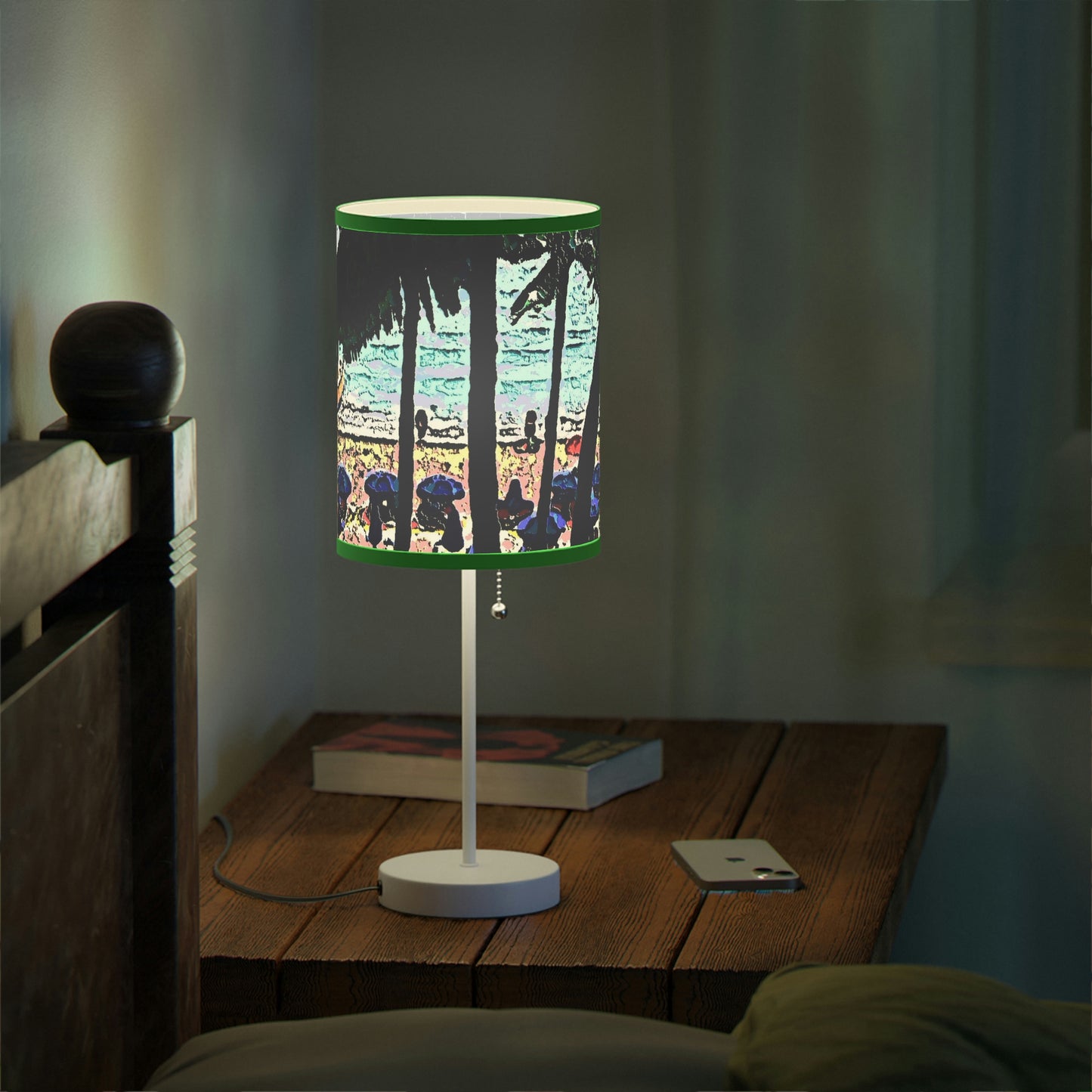 Lamp on a Stand, US|CA plug ... "A Beautiful Beach Amongst The Palms" ... The Outrigger Waikiki, Honolulu, Oahu ... Original Works ...