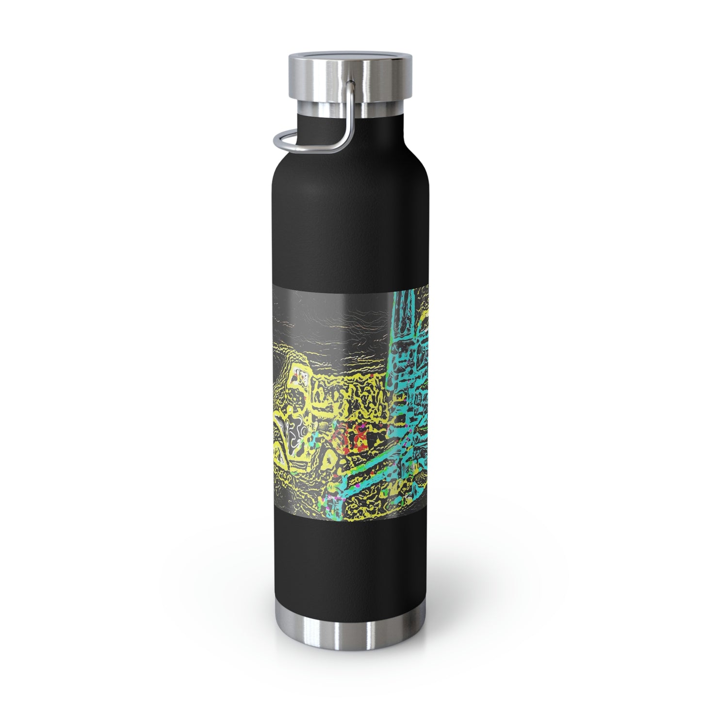 Copper Vacuum Insulated Bottle, 22oz ... "Snow Vehicle In Snow Storm At-Rest" ... Circa 12Mar23 ... Central Idaho ... 18-Hours Rendering Time: Original Works ...