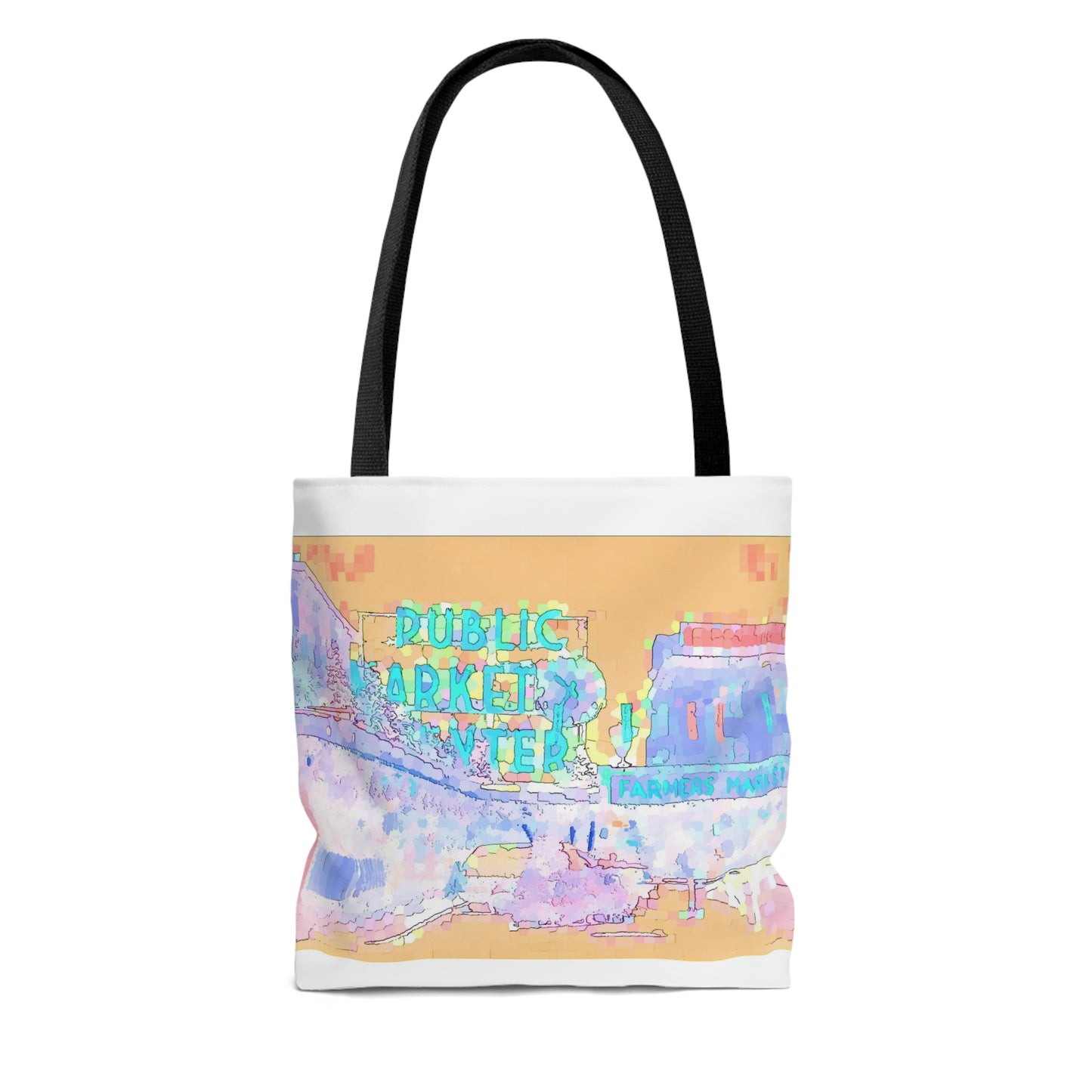AOP Tote Bag ... A Bag To: "Use To-The-Market, At-The-Market, & Home-From-The-Market." Original Piece.