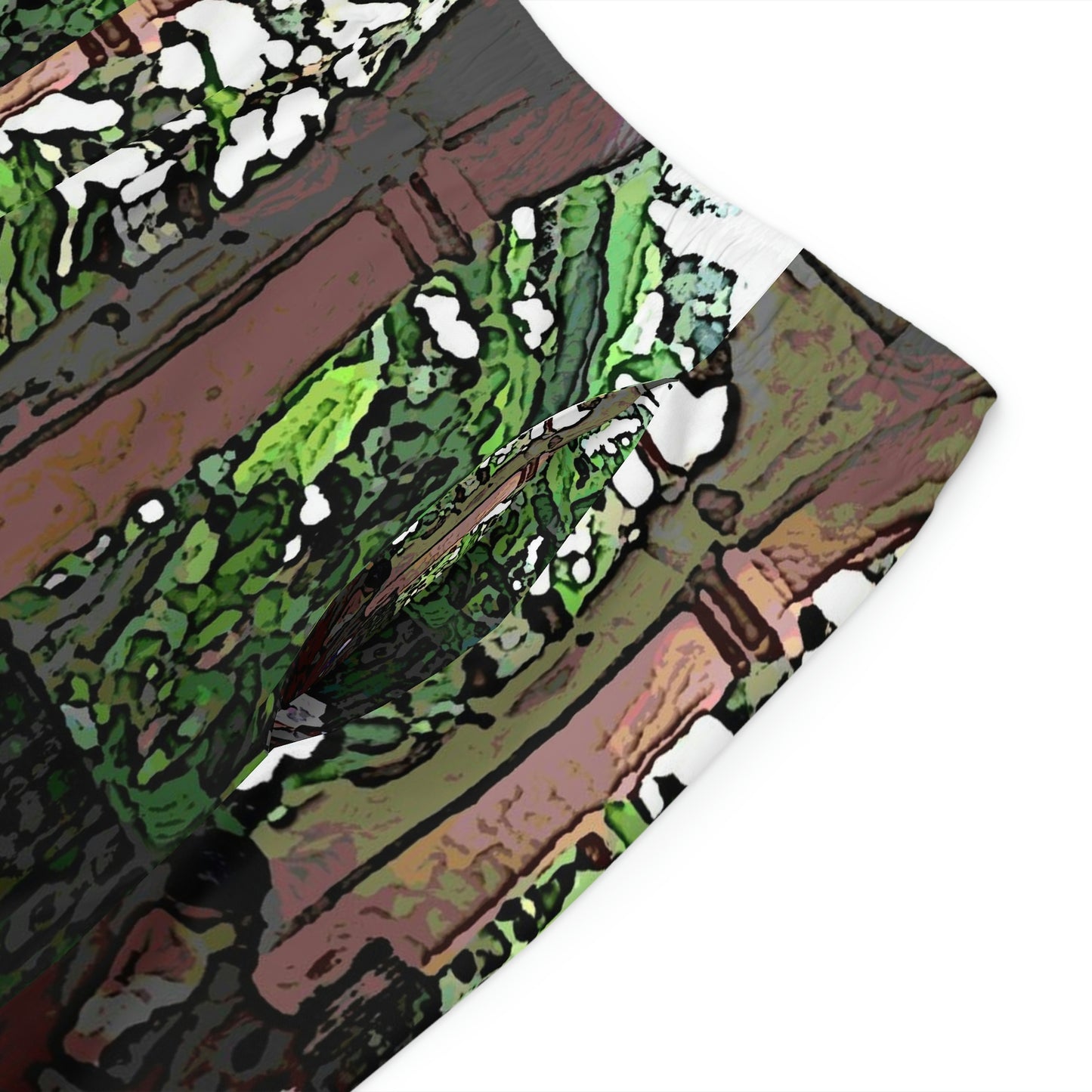 Men's Board Shorts (AOP) ... Lanai & Rocking Chairs At: 'The Pink Palace' ... The Royal Hawai'ian ... Honolulu, HI ... '27Oct2014' ... Original Works ...
