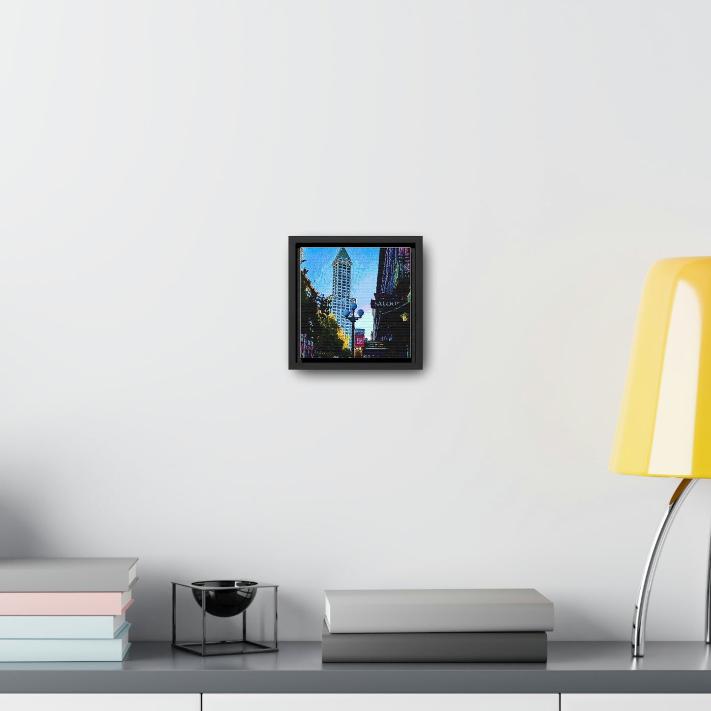 Gallery Canvas Wraps, Square Frame ...  Pioneer Square & Smith Tower ... 'That World Famous View' ... Colleague Supplied Photo ... Original Works ...