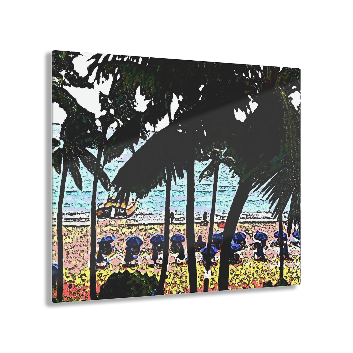 Acrylic Prints ... "A Beautiful Beach Amongst The Palms" ... The Outrigger Waikiki, Honolulu, Oahu ... Original Works ...