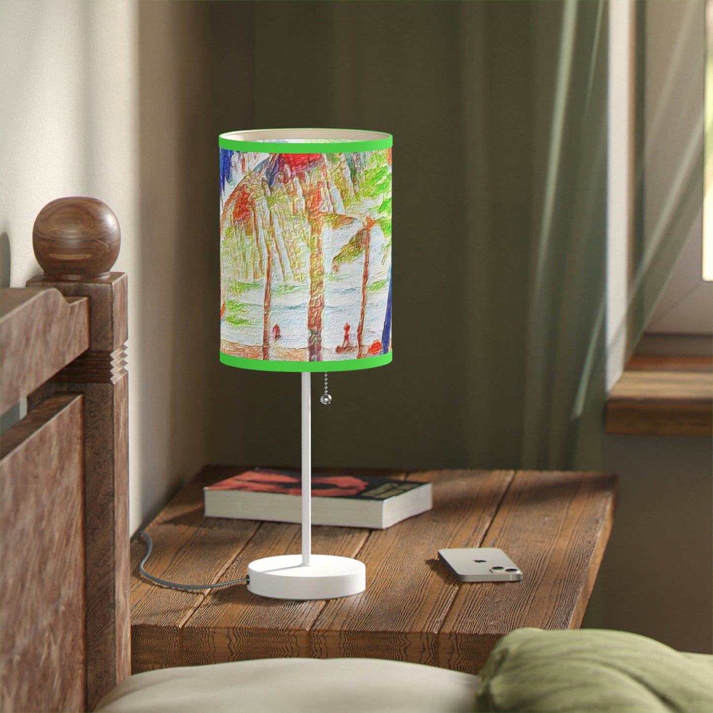 Lamp on a Stand, US|CA plug ... "The Royal Hawai'ian: Waikiki Beach_Beach" ... Honolulu, HI ... Ocotber 2014 (Halloween) ... Original Works ...