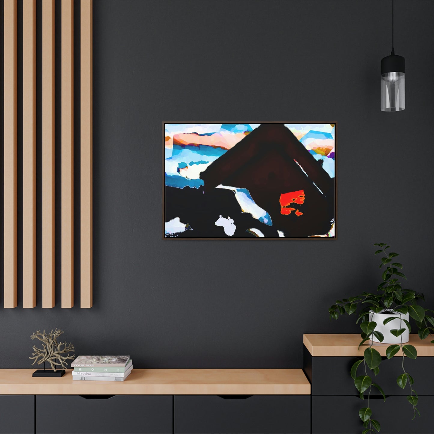 Gallery Canvas Wraps, Horizontal Frame ... After An Intense Snow Storm ... 'Digging Out' ... A Vehicle & Cabin "In The Mountains" ... March 2023 ... Original Works ...