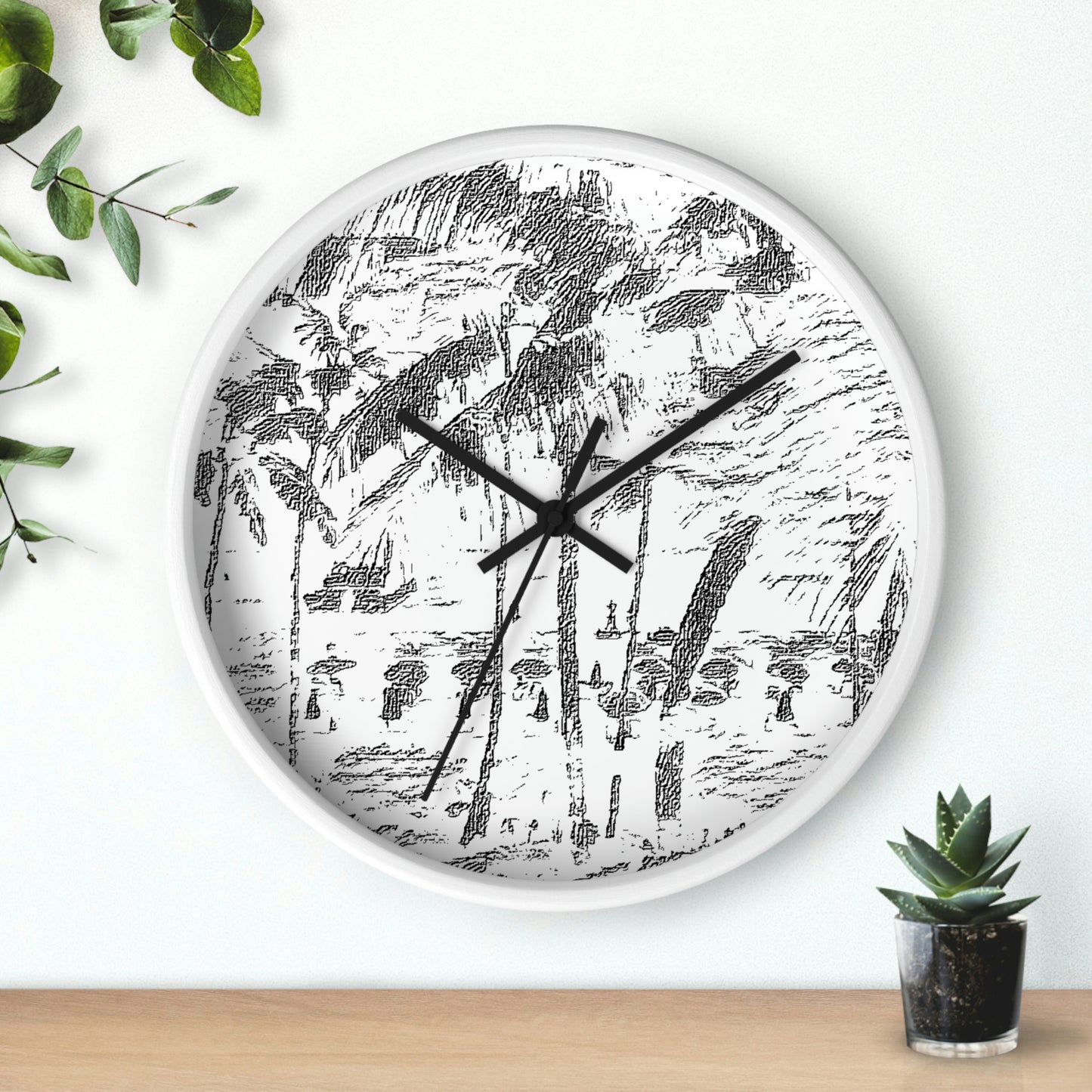 Wall Clock ... "The Royal Hawai'ian: Waikiki Beach_Beach" ... Honolulu, HI ... Ocotber 2014 (Halloween) ... Original Works ...