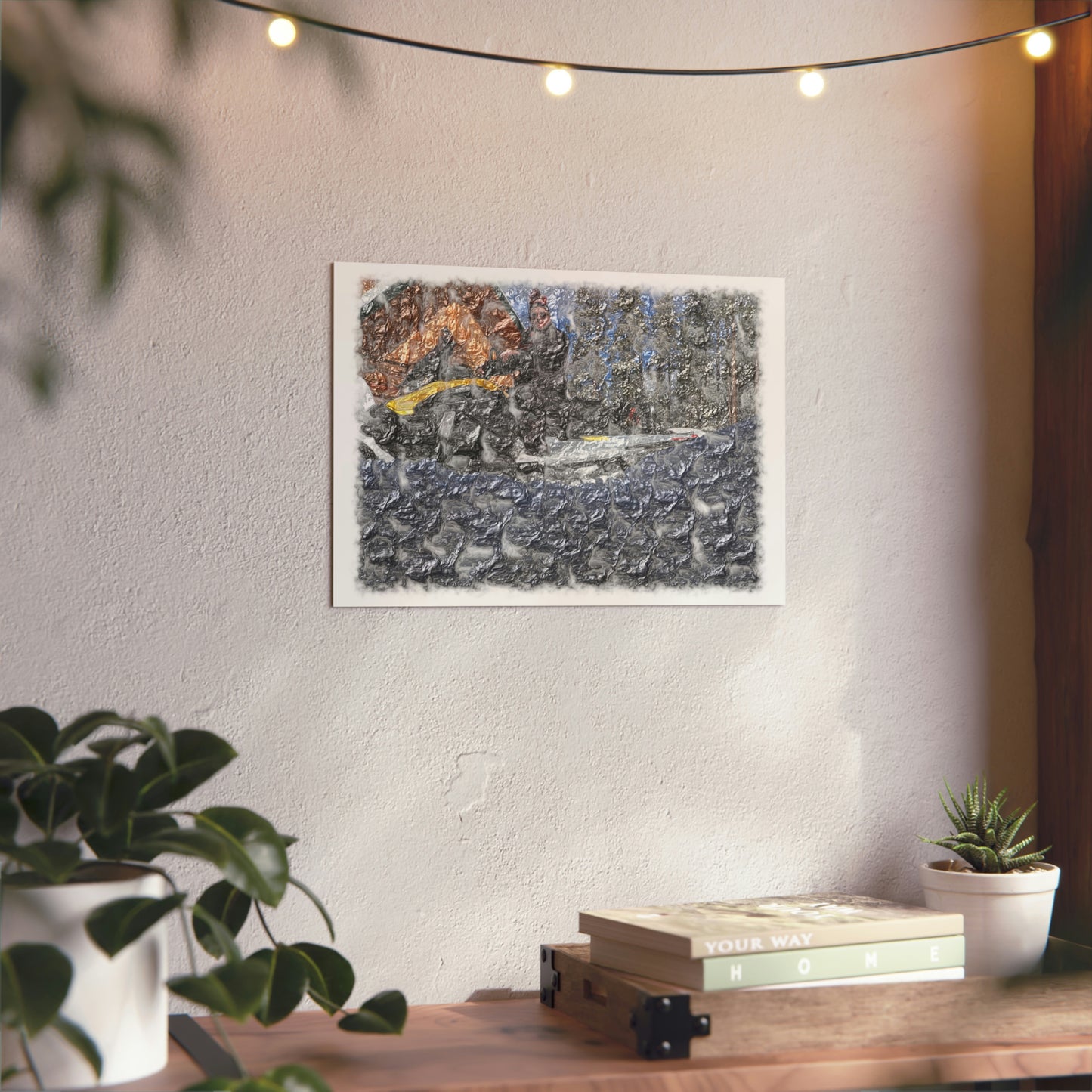 Aluminum Composite Panels ... "Packing After The Storm_2" ... Circa 3Apr23 ... Rhett Creek, Idaho, USA ... Original Works ... (Wrinkled_Varnish) ...